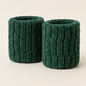 Peach Stripe, terry wristbands